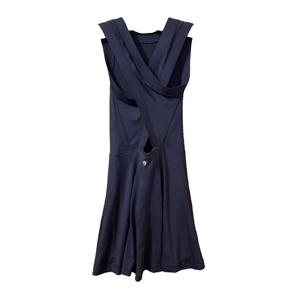 Women’s Lululemon Navy Tennis Dress Size XS Built In Shorts